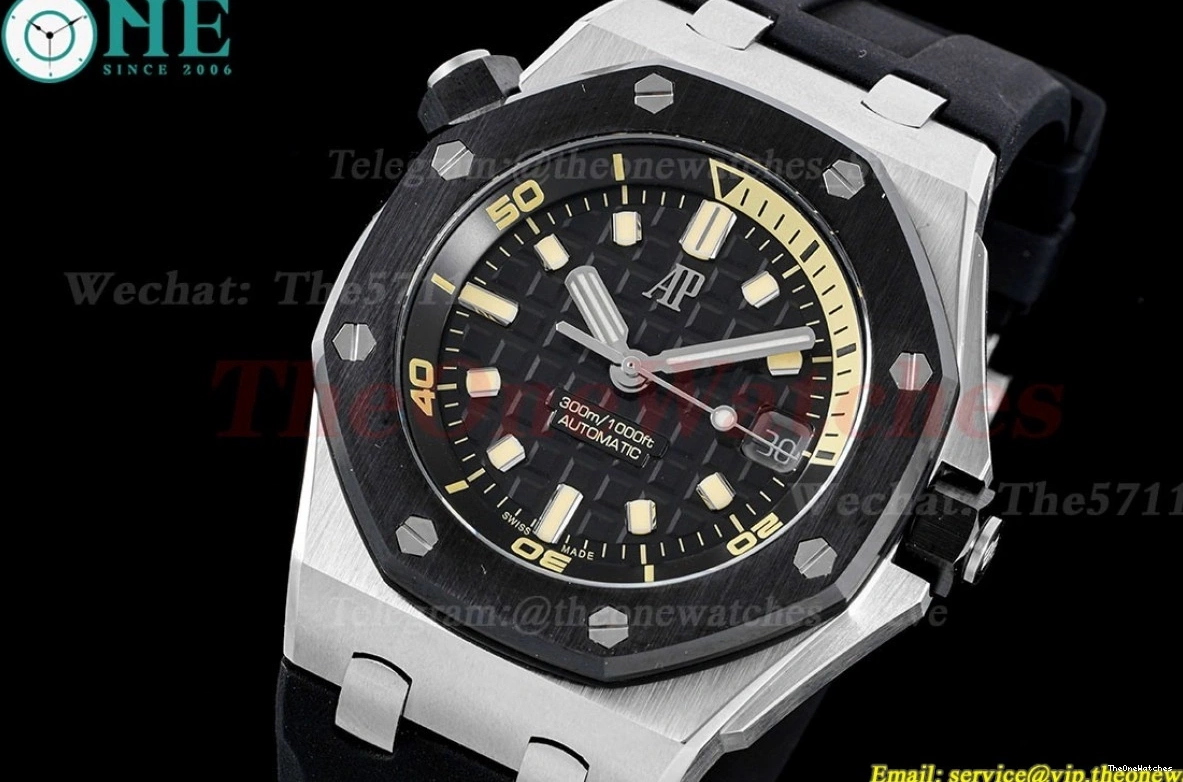 Stk Royal ZF Oak SS 15720 42mm RU Black A4308 Diver Offshore 1221